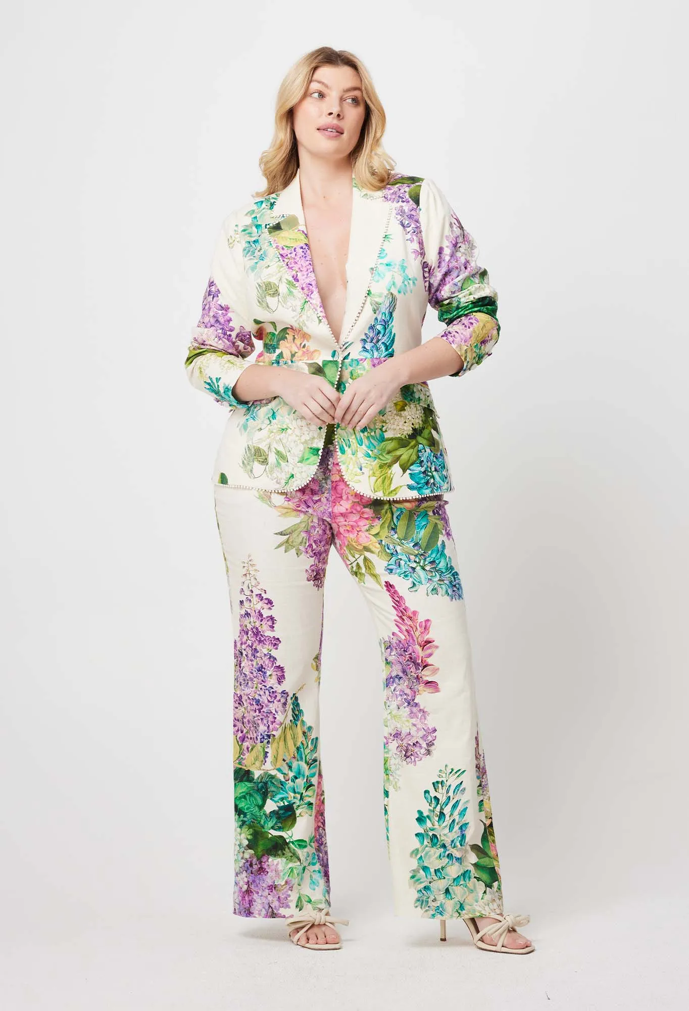Once Was | Bahia Lace Trim Blazer