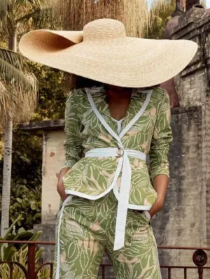 Once Was - Granada Linen Viscose Blazer - Jungle Tropico