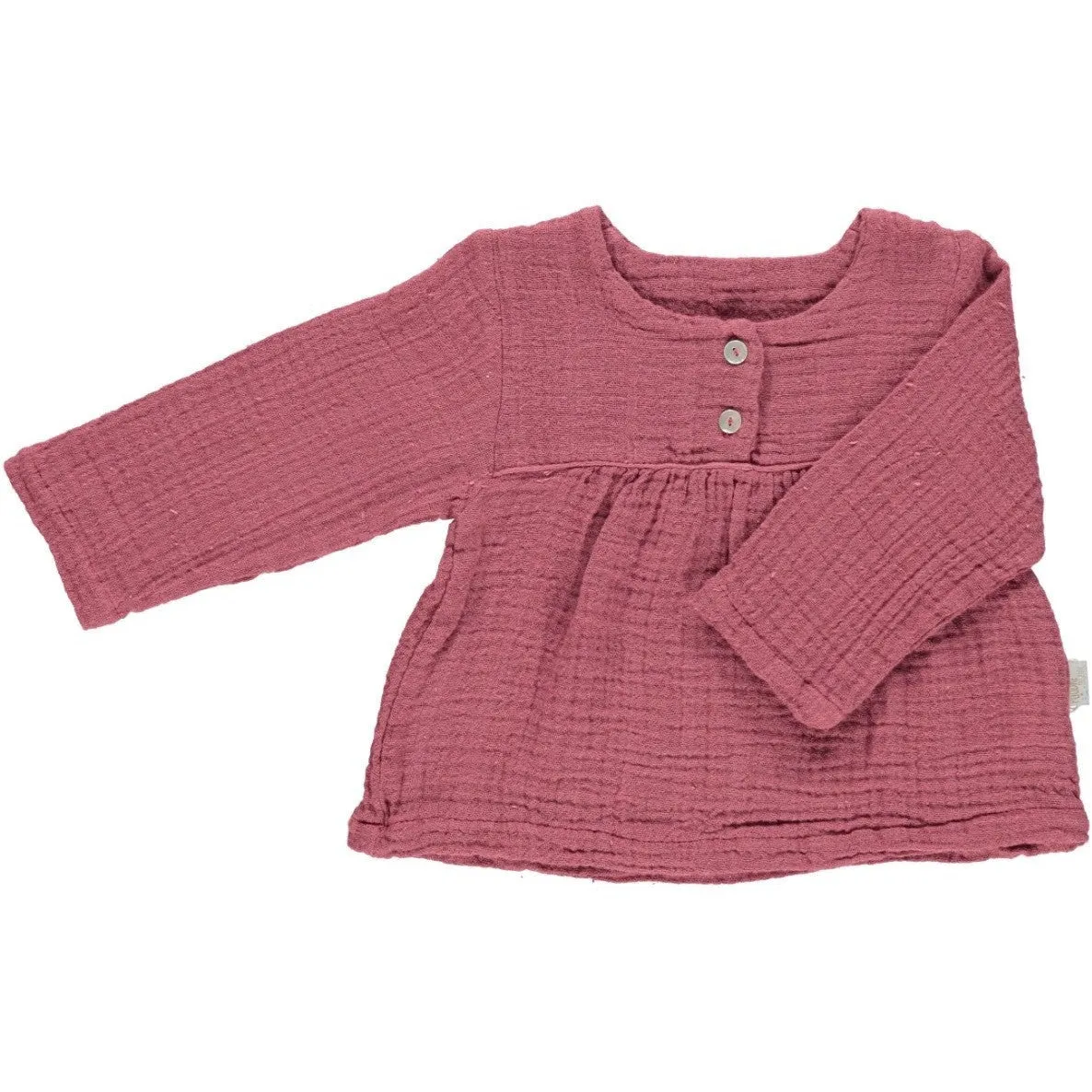 Organic Cotton Blouse in Maroon