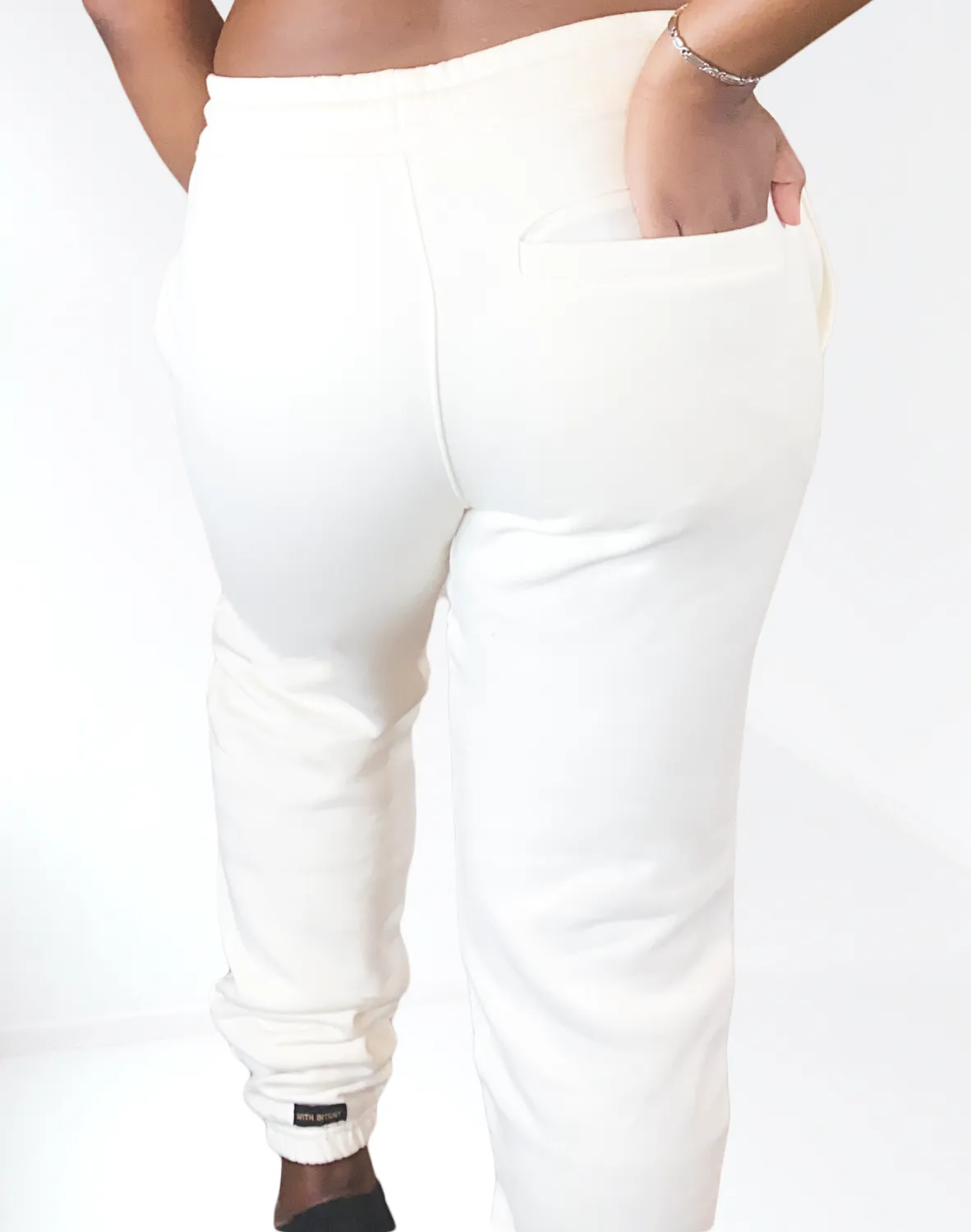 Organic Cotton Sweatpants Ivory