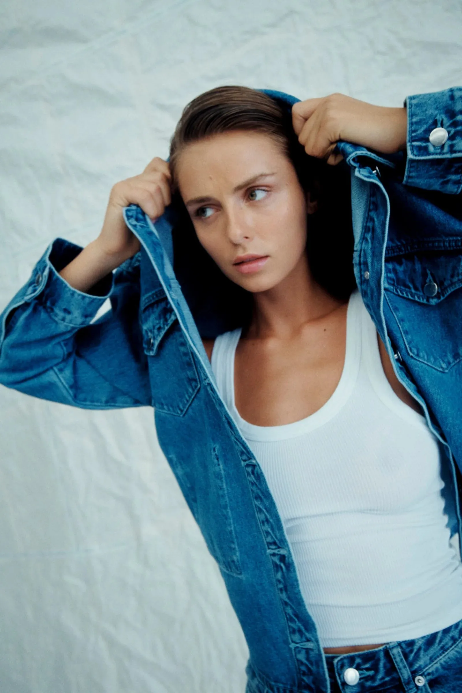 Organic Denim Jacket Mid Wash