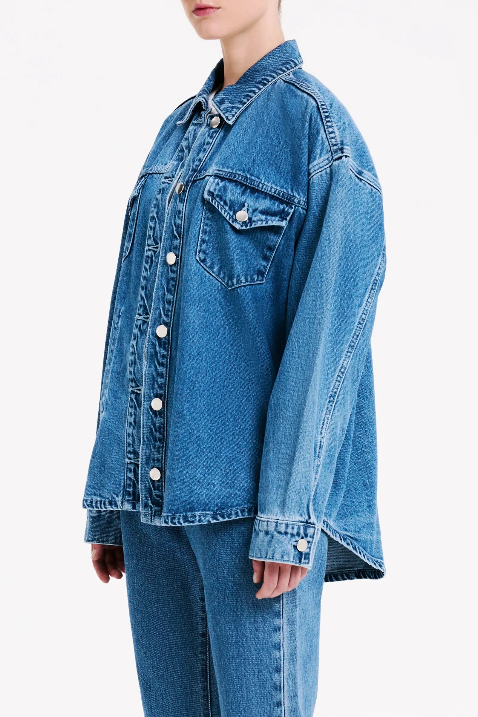 Organic Denim Jacket Mid Wash