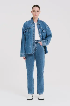Organic Denim Jacket Mid Wash