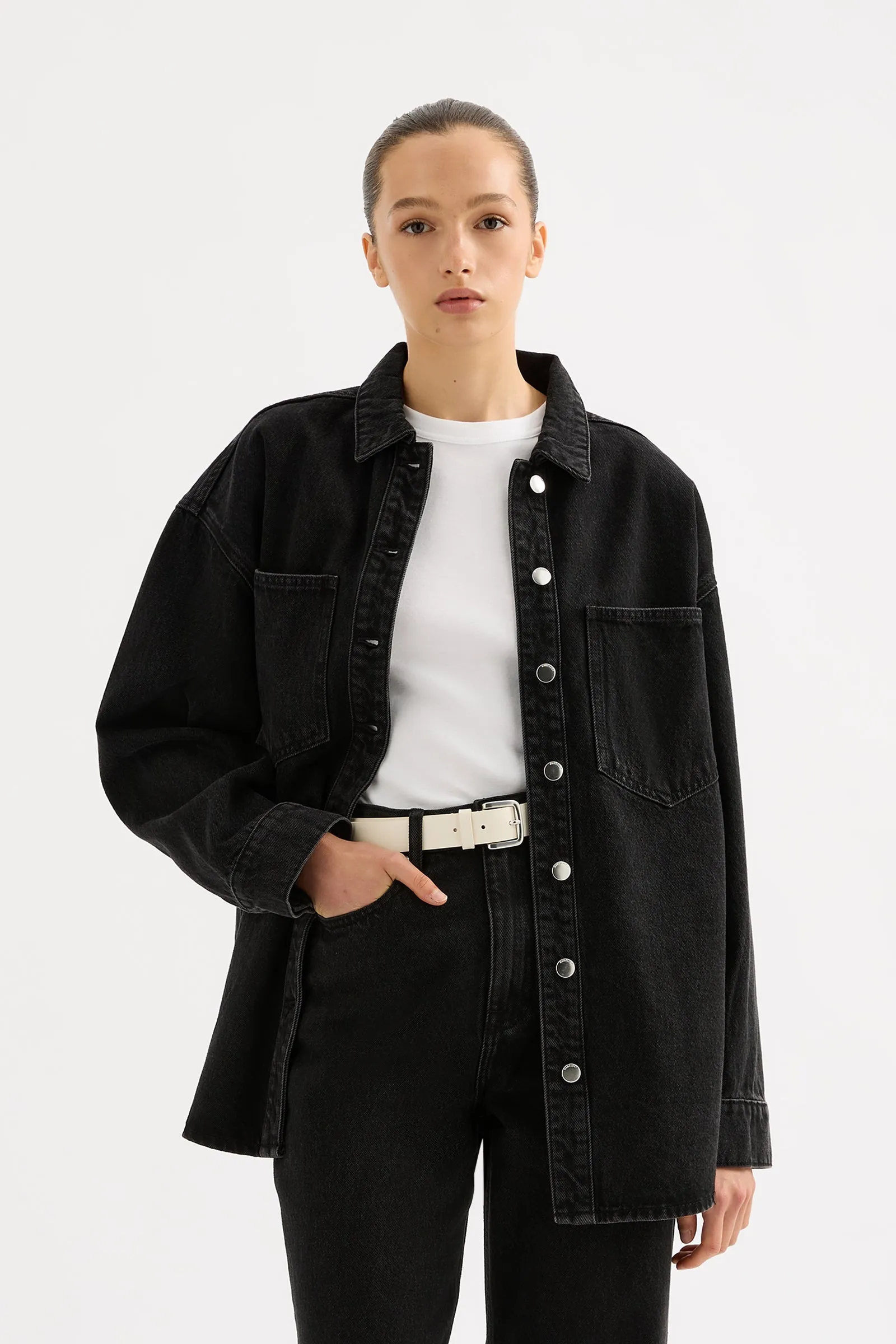 ORGANIC DENIM OVERSHIRT