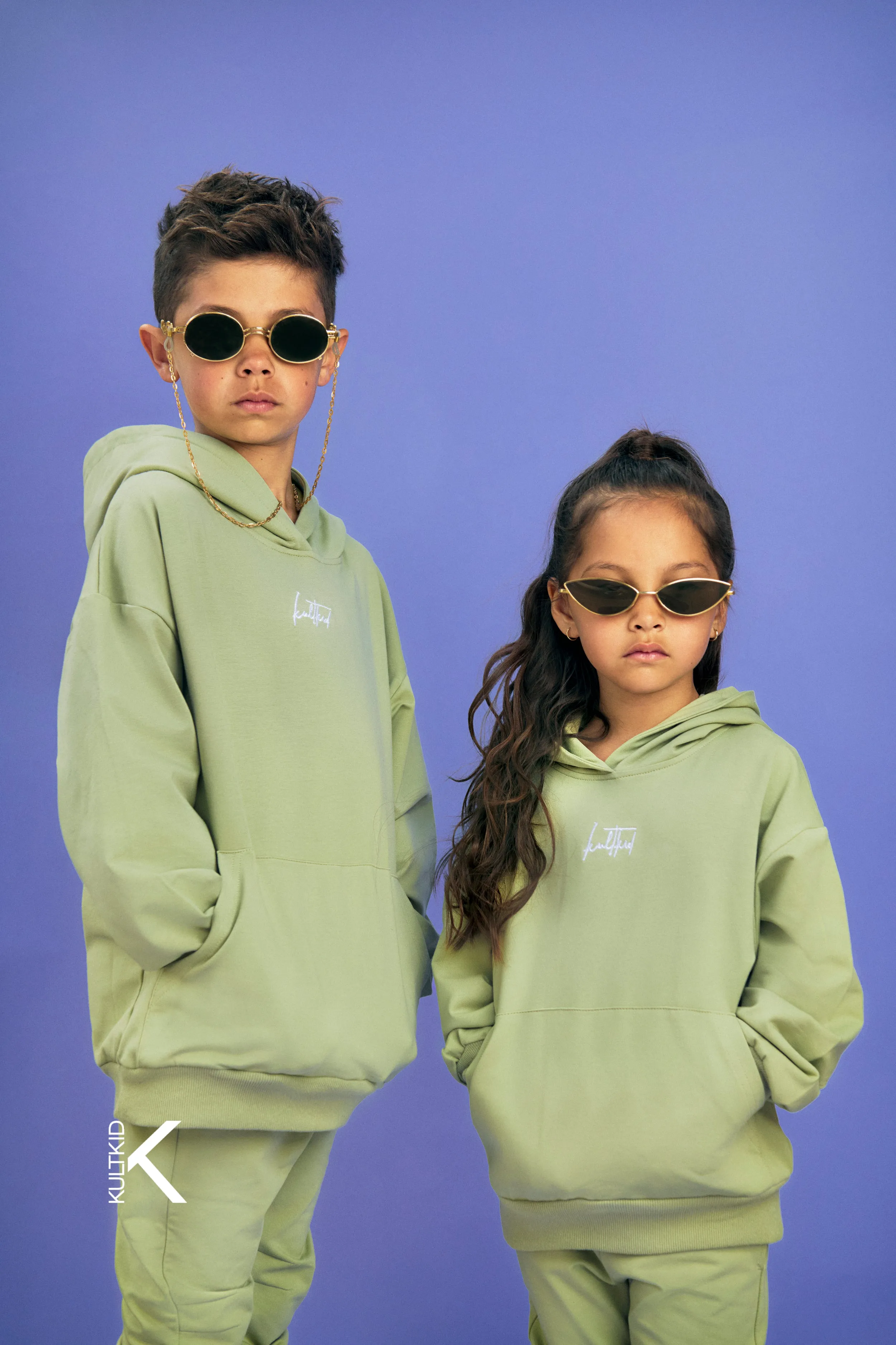 Oversized Hoodie & Tapered Skinny Joggers Set in Earth Green