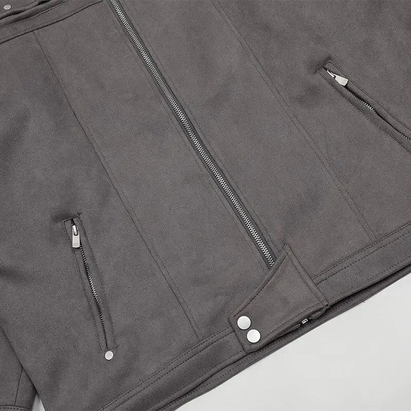 Oversized Zip-Up Denim Jacket for Y2K Streetwear Style