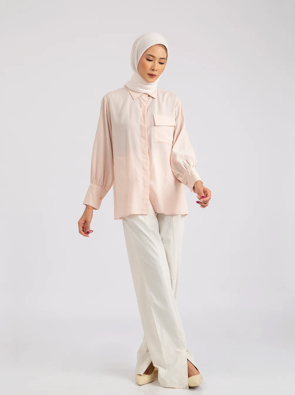 OVY TOP PLAIN BLUSH