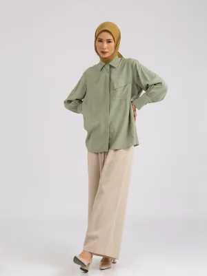 OVY TOP PLAIN SAGE