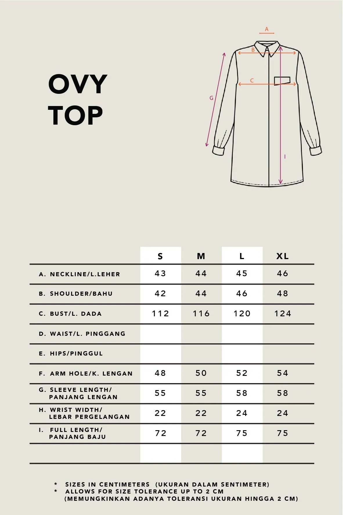 OVY TOP PLAIN SAGE