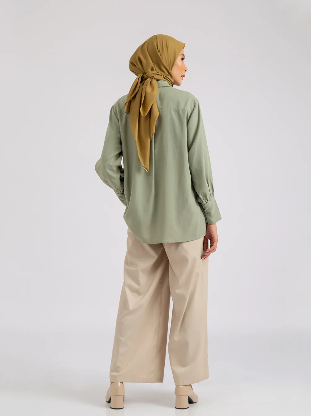 OVY TOP PLAIN SAGE