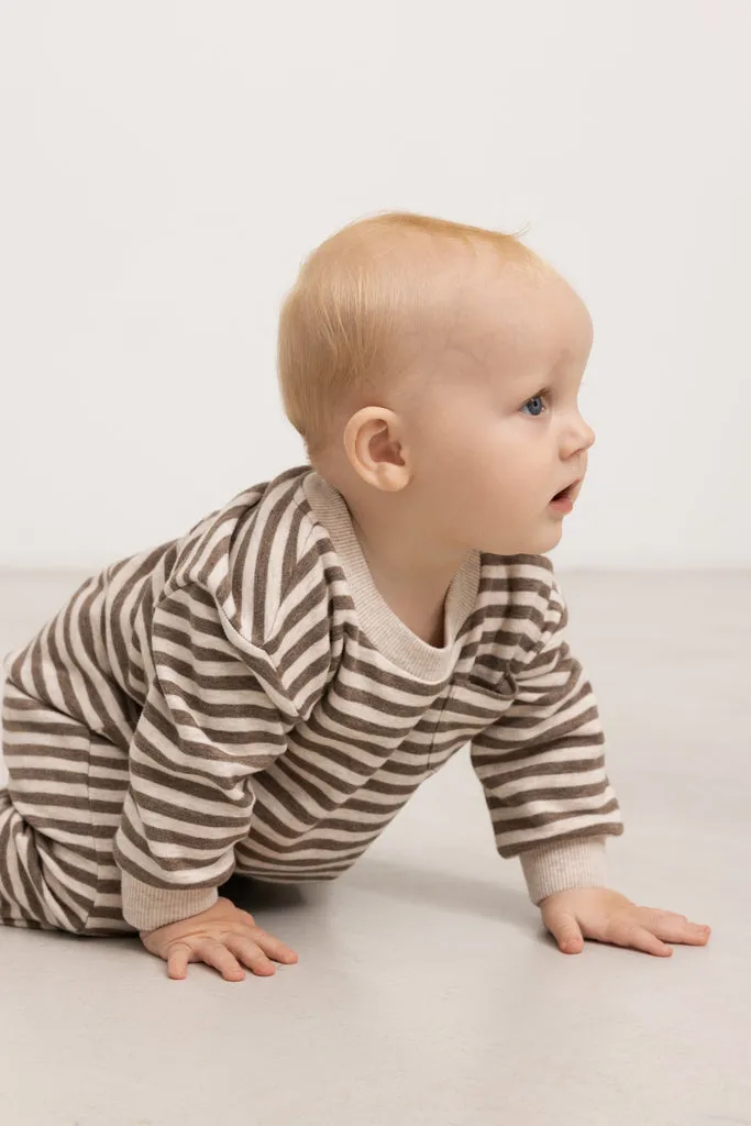 Pako B, Pants - Brown stripe Mel.