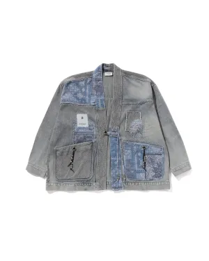 Patchwork Raw Edge Kimono