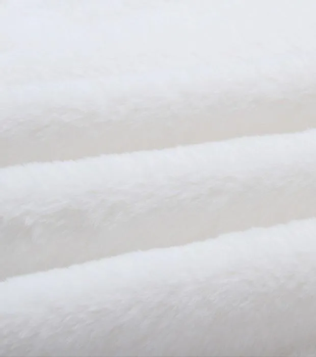 Pelziger Rollkragen Tops mit weichem Plüsch