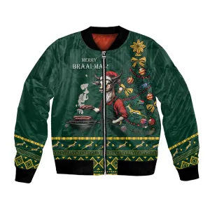 Personalised South Africa Bomber Jacket Springbok Christmas Braai LT7
