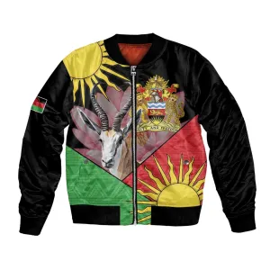 Personalized Africa Malawi Bomber Jacket Thomsons Gazelle With Lotus LT15