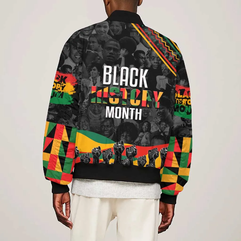 Personalized Black History Month Bomber Jacket with African American Heroes DT02