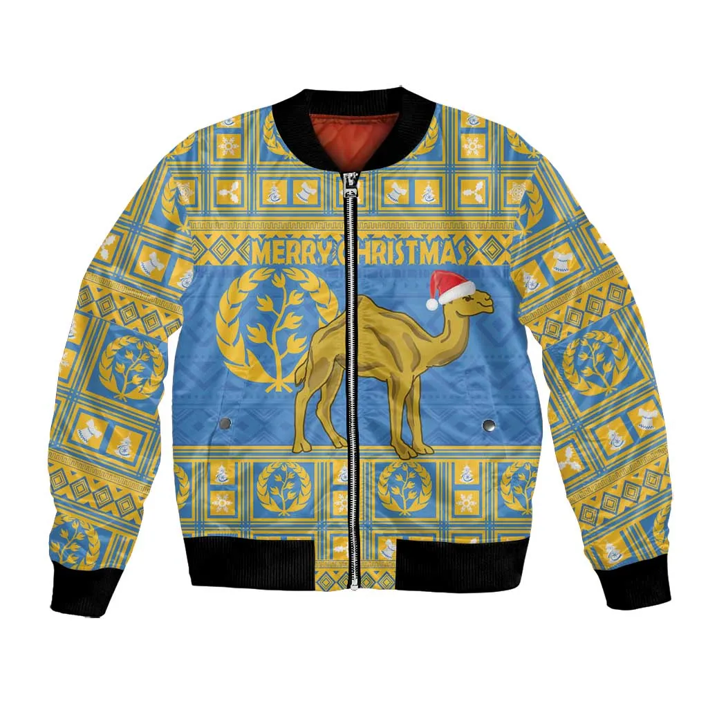 Personalized Eritrea Emblem Bomber Jacket Ruhus Beal Lidet - Kente Pattern LT18