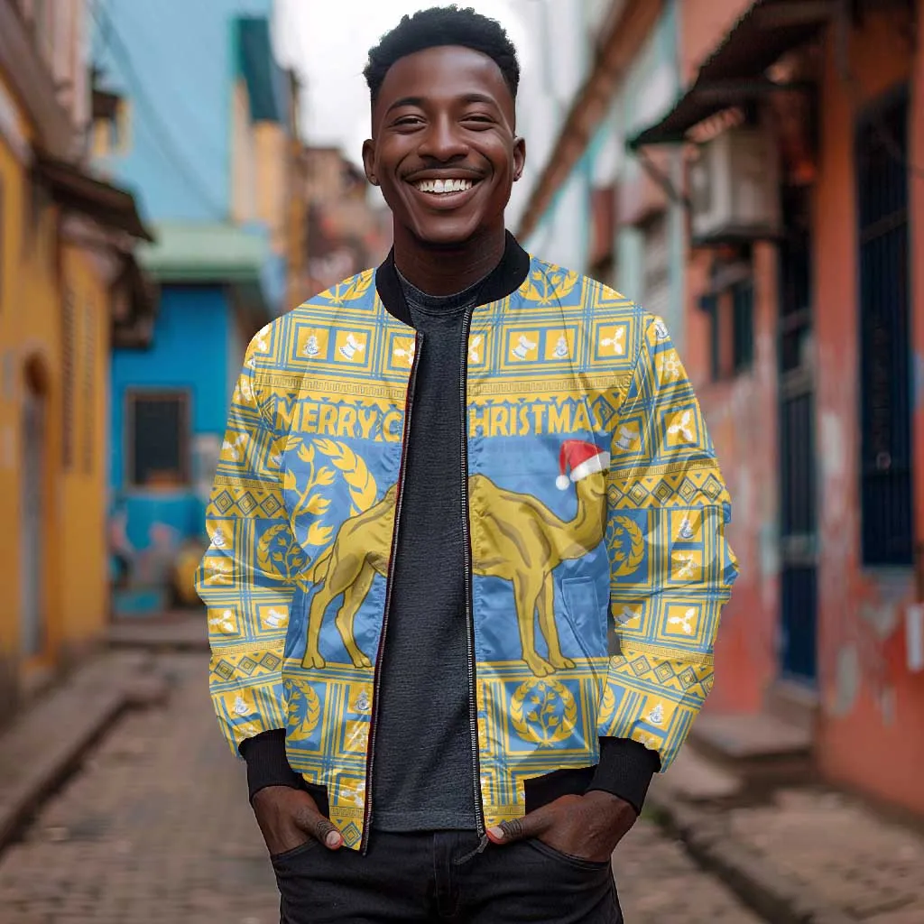 Personalized Eritrea Emblem Bomber Jacket Ruhus Beal Lidet - Kente Pattern LT18