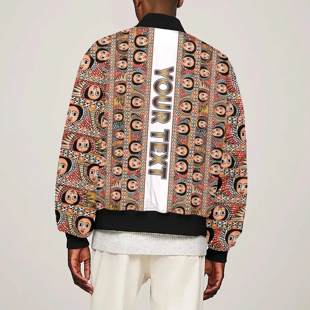 Personalized Ethiopia Bomber Jacket Ethiopian Tewahedo Angel Orthodox LT15