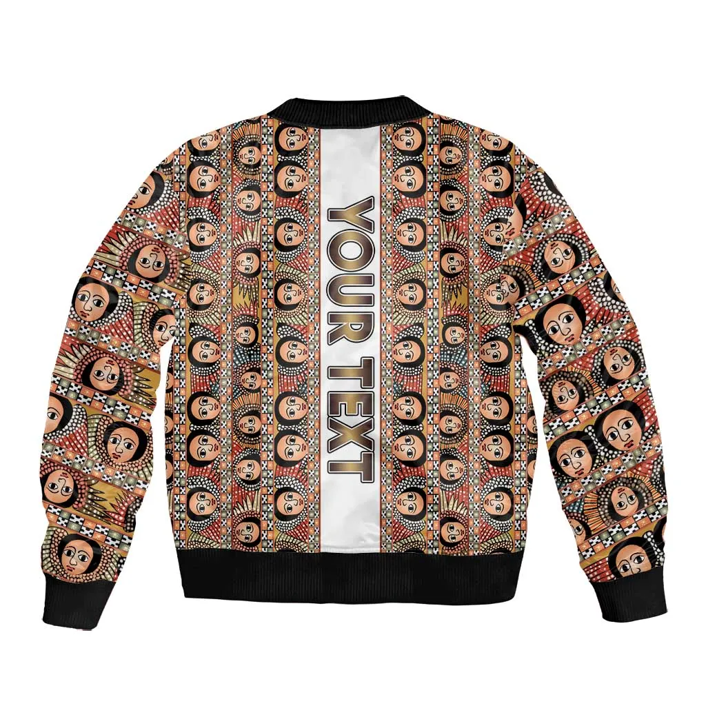 Personalized Ethiopia Bomber Jacket Ethiopian Tewahedo Angel Orthodox LT15