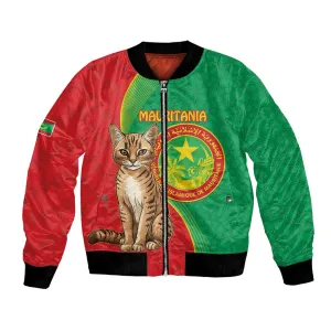 Personalized Mauritania Bomber Jacket Felis Lybica - Islamic Mix African Pattern LT15