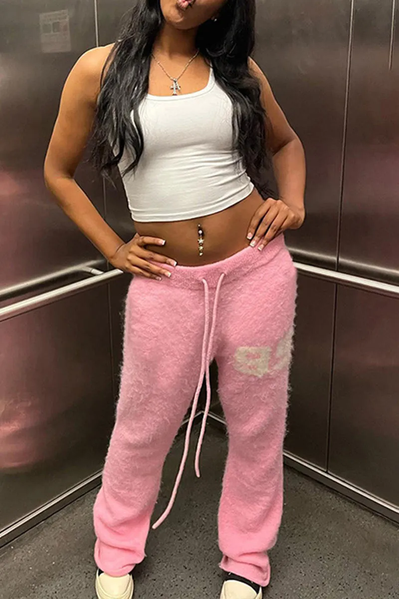 PI0173 Knitted Straight Long Pants