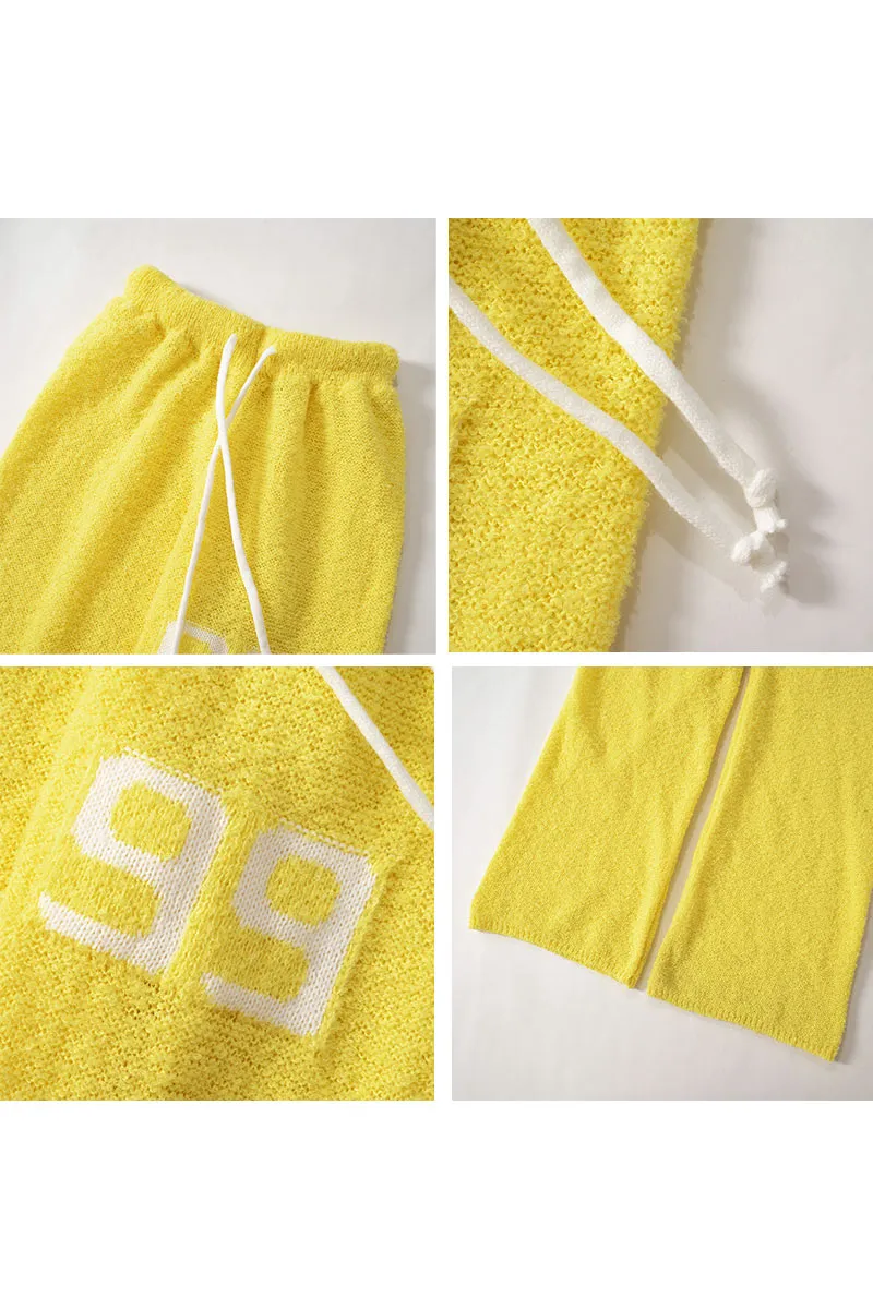 PI0173 Knitted Straight Long Pants