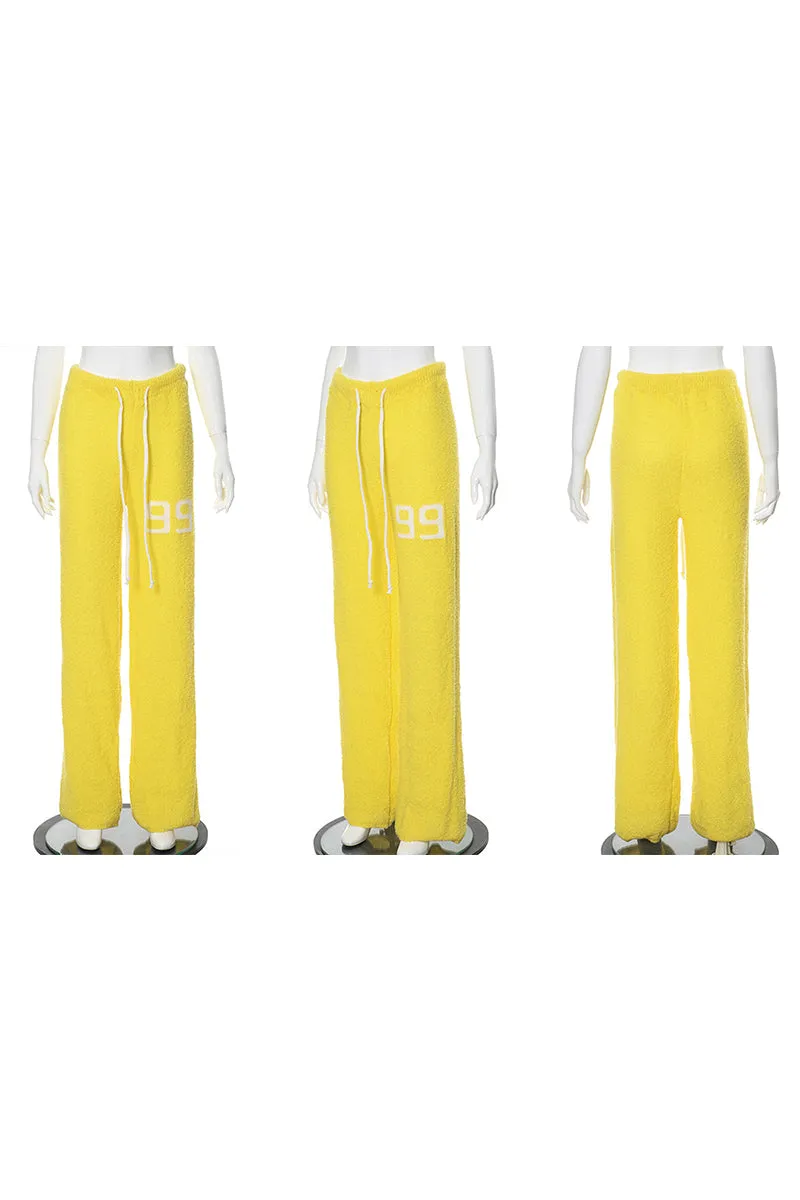 PI0173 Knitted Straight Long Pants