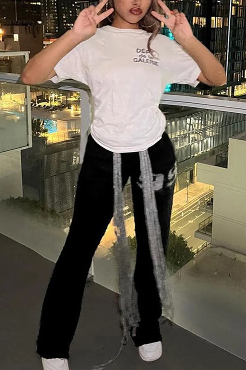 PI0173 Knitted Straight Long Pants