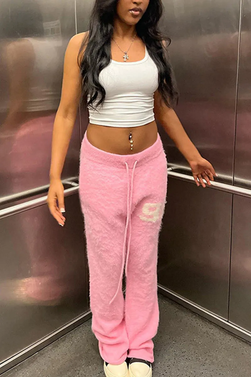 PI0173 Knitted Straight Long Pants