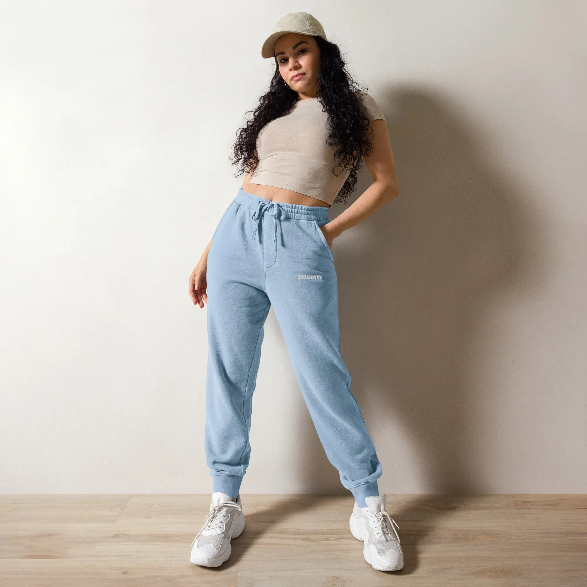 Pigment-dyed sweatpants (Light Blue)