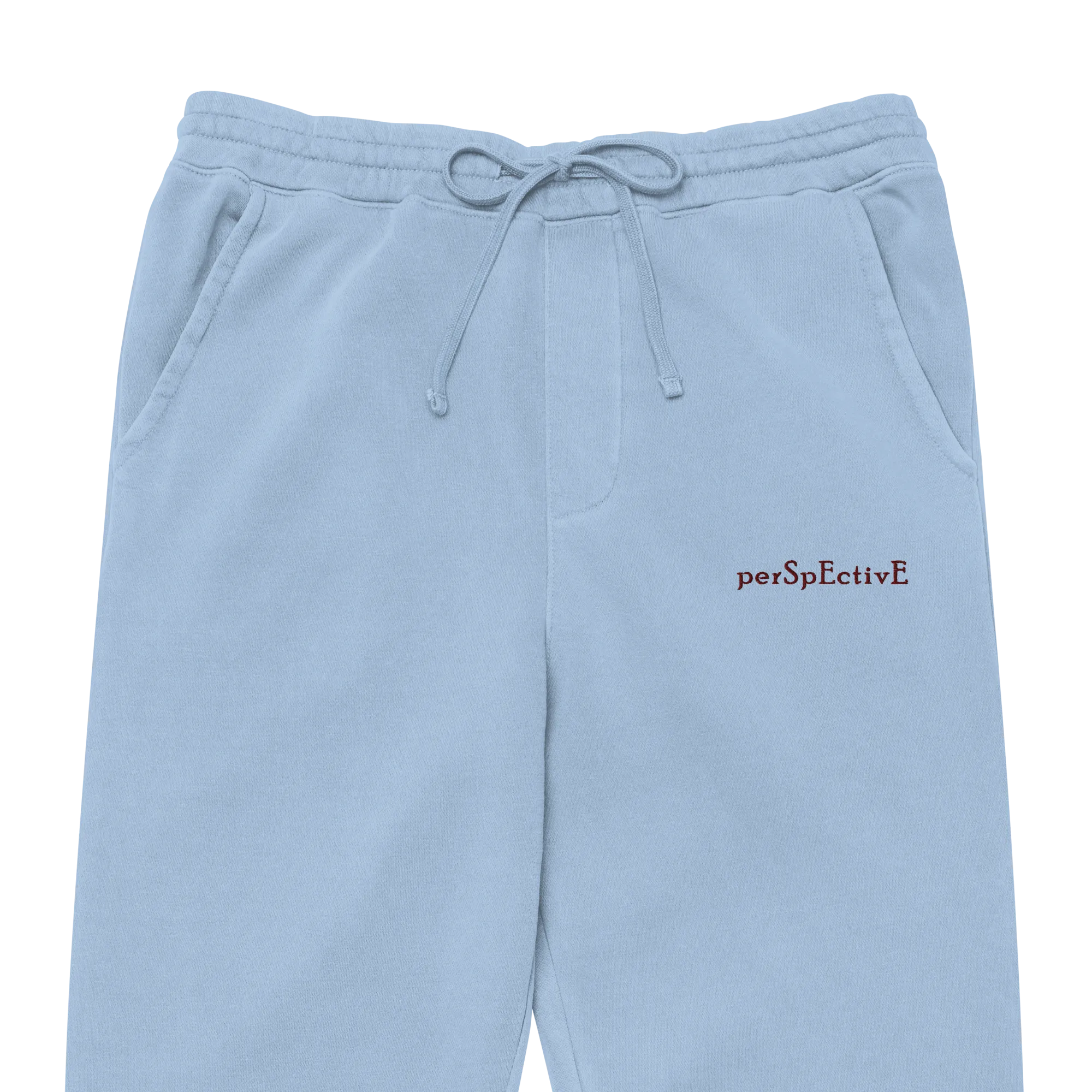 Pigment-Dyed Sweatpants (Maroon Thread)