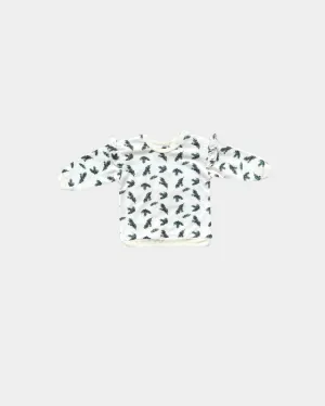 Pine Leaves Ruffle Sweatshirt Set
