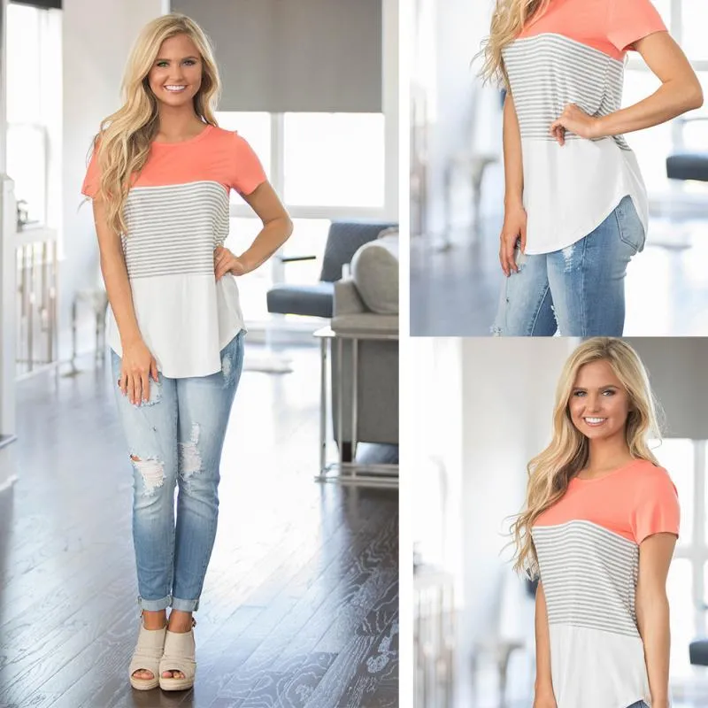Pink Chill Striped T-Shirt