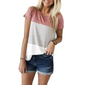 Pink Chill Striped T-Shirt