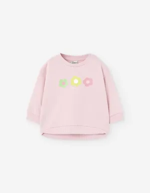 Pink Flower Sweatshirt