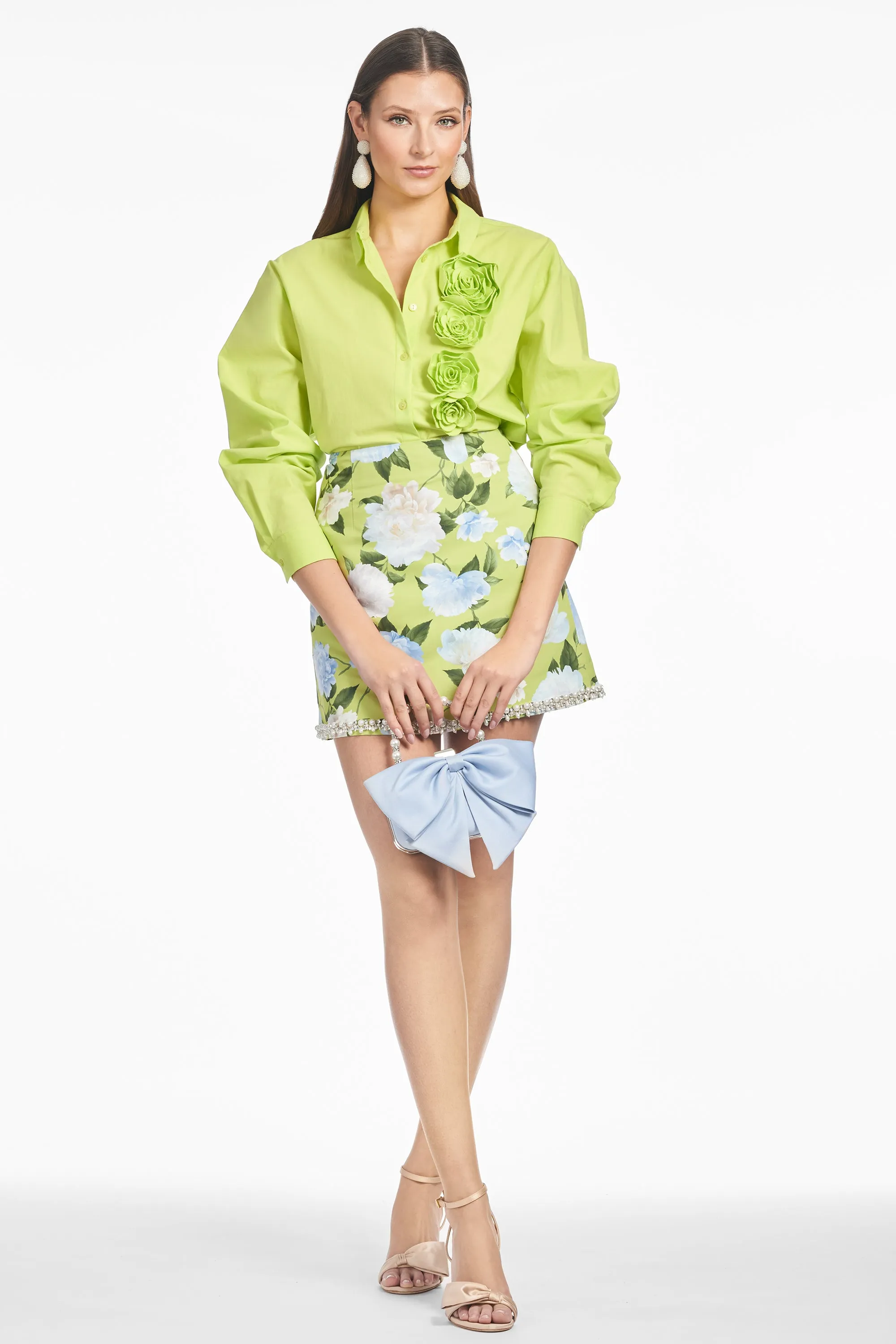 PIPER SKIRT - CITRINE PEONIES