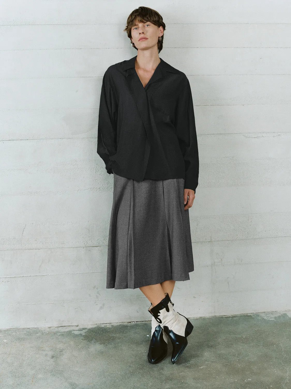 Pleated A-Line Skirts