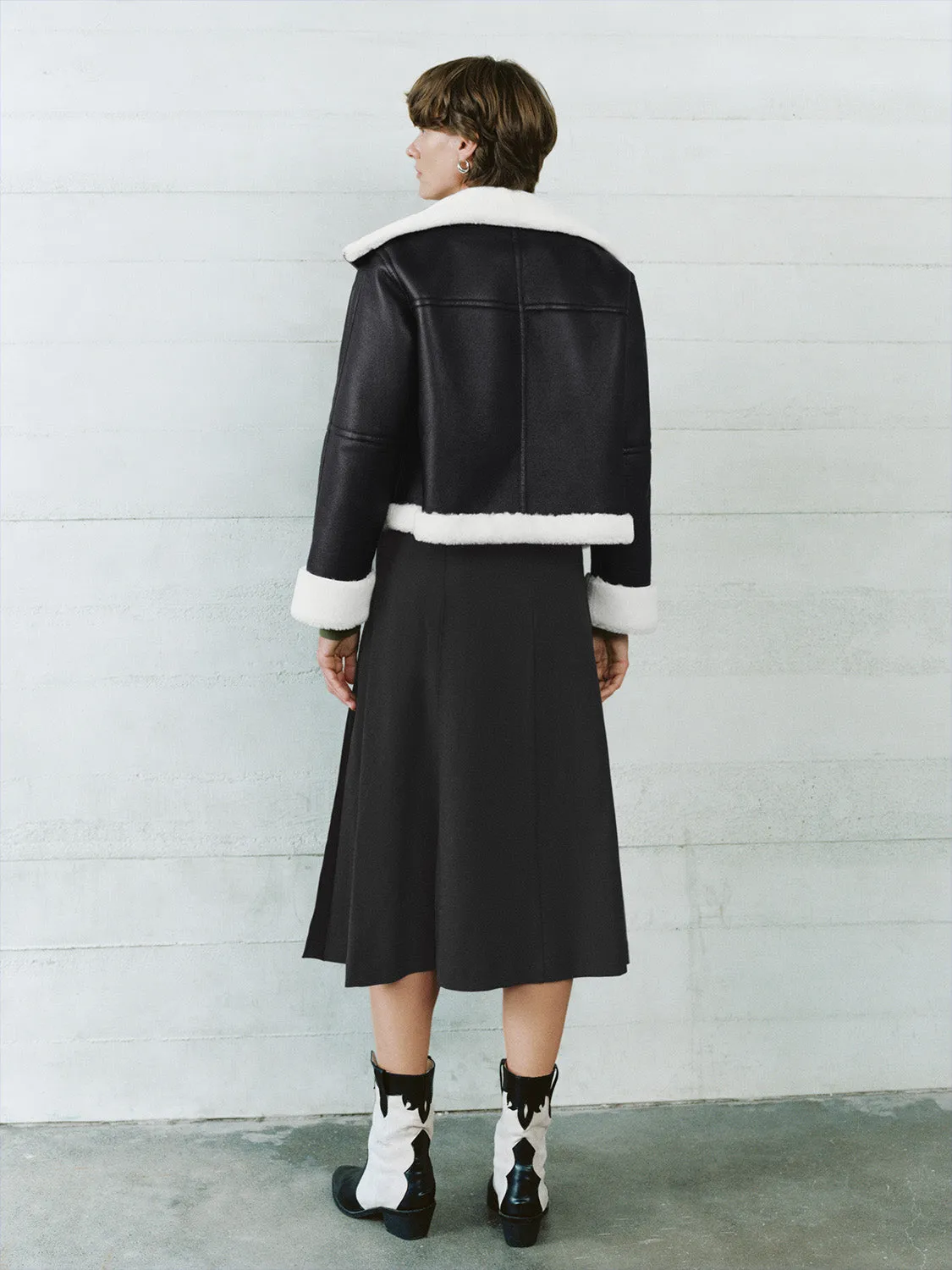 Pleated A-Line Skirts