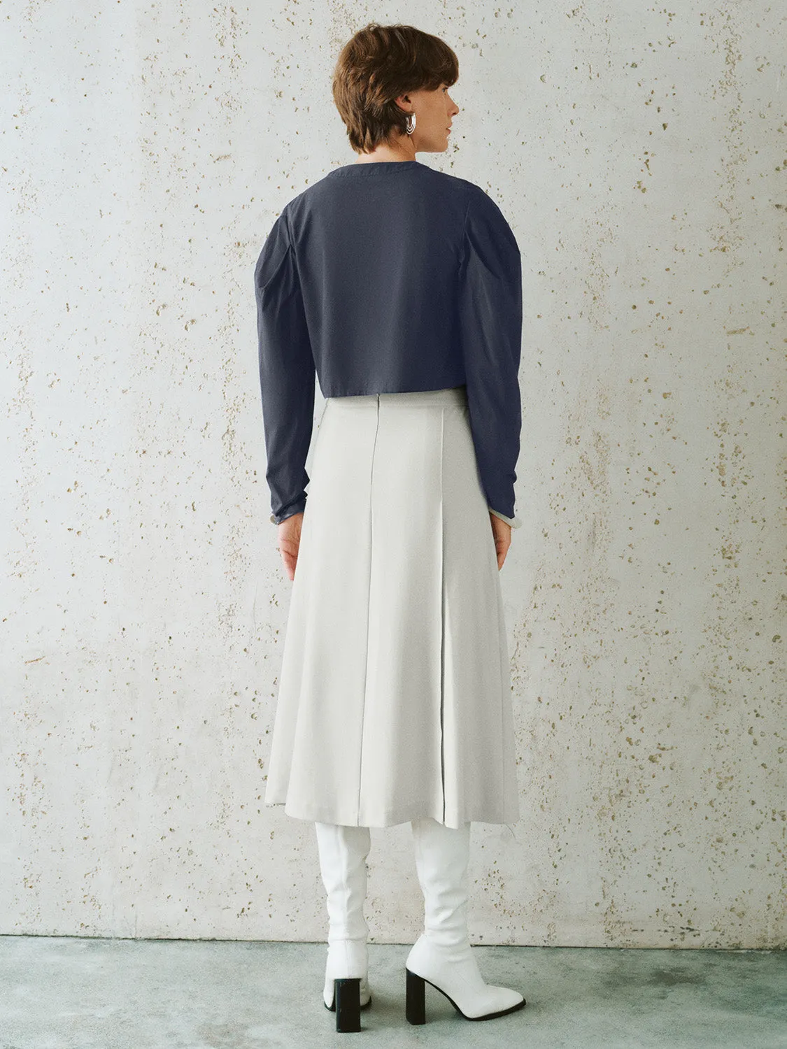 Pleated A-Line Skirts