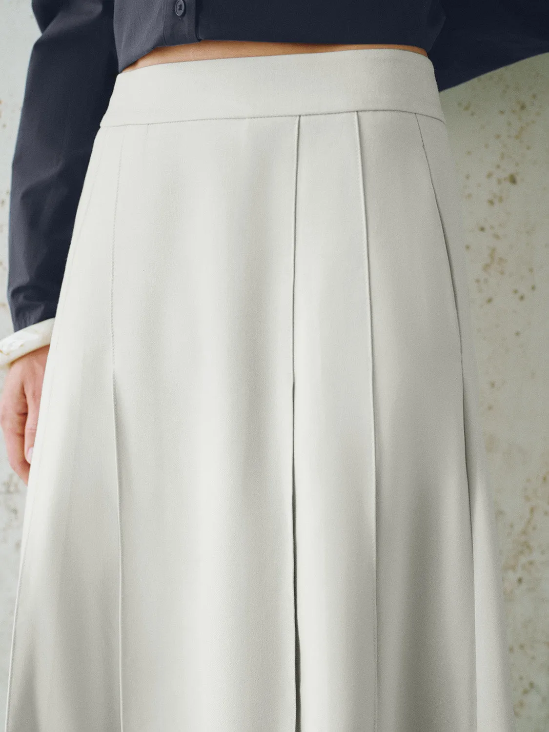 Pleated A-Line Skirts