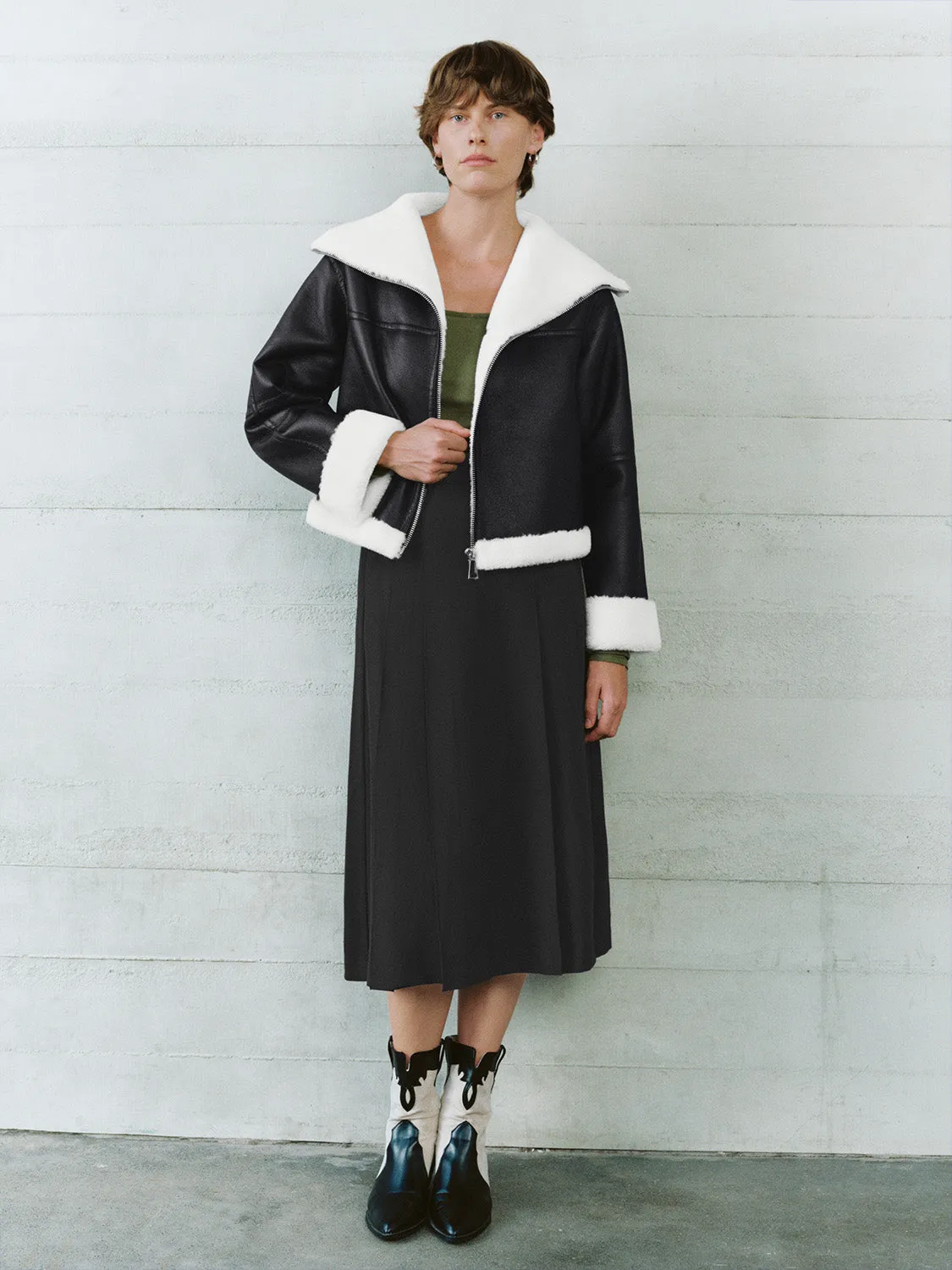 Pleated A-Line Skirts
