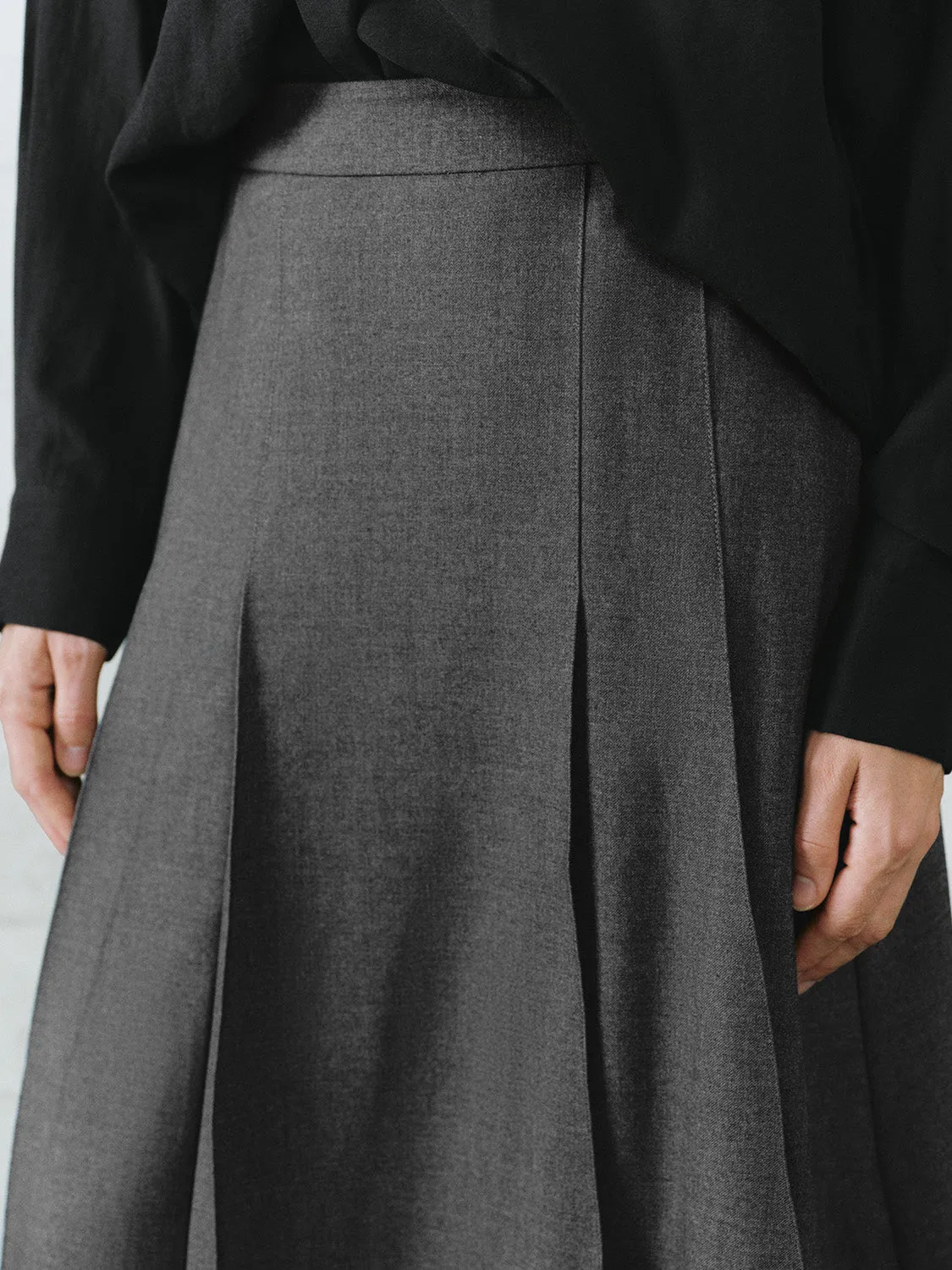 Pleated A-Line Skirts