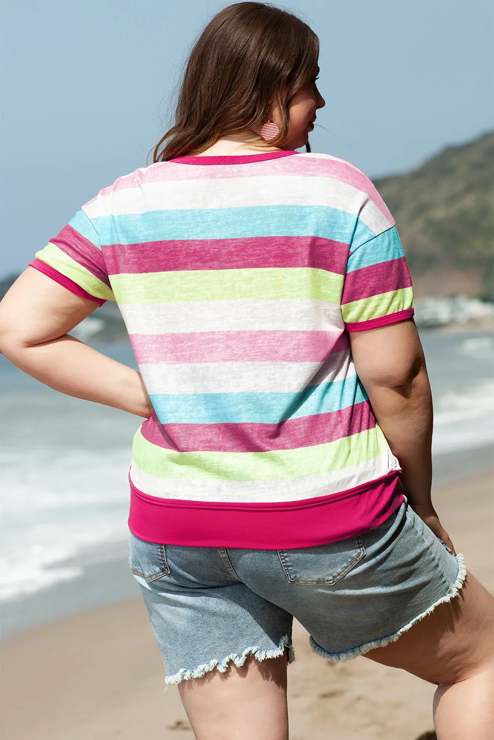 Plus Size Knit Henley Top