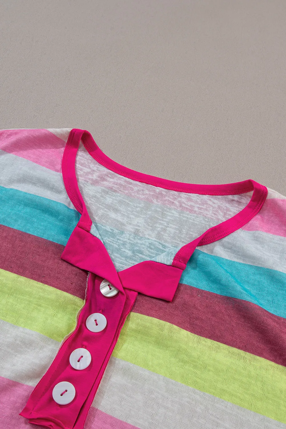 Plus Size Knit Henley Top