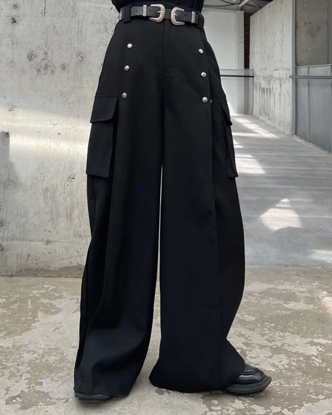 Pocket Bang Wide Pants FEI0003