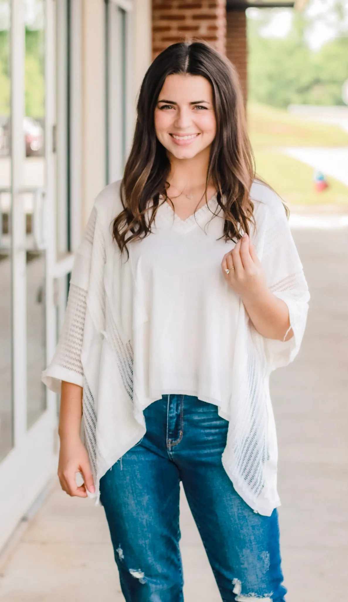Pretty Girl Ivory Top