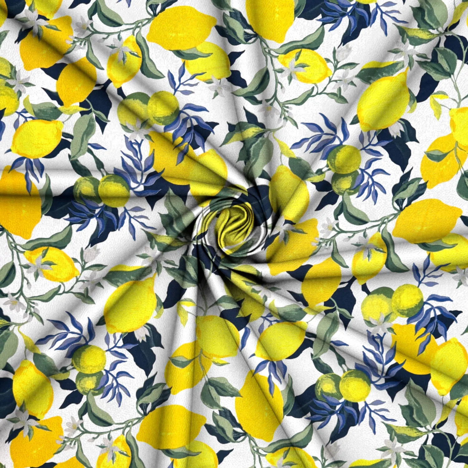 Printed Mini Matt Zesty Lemon White