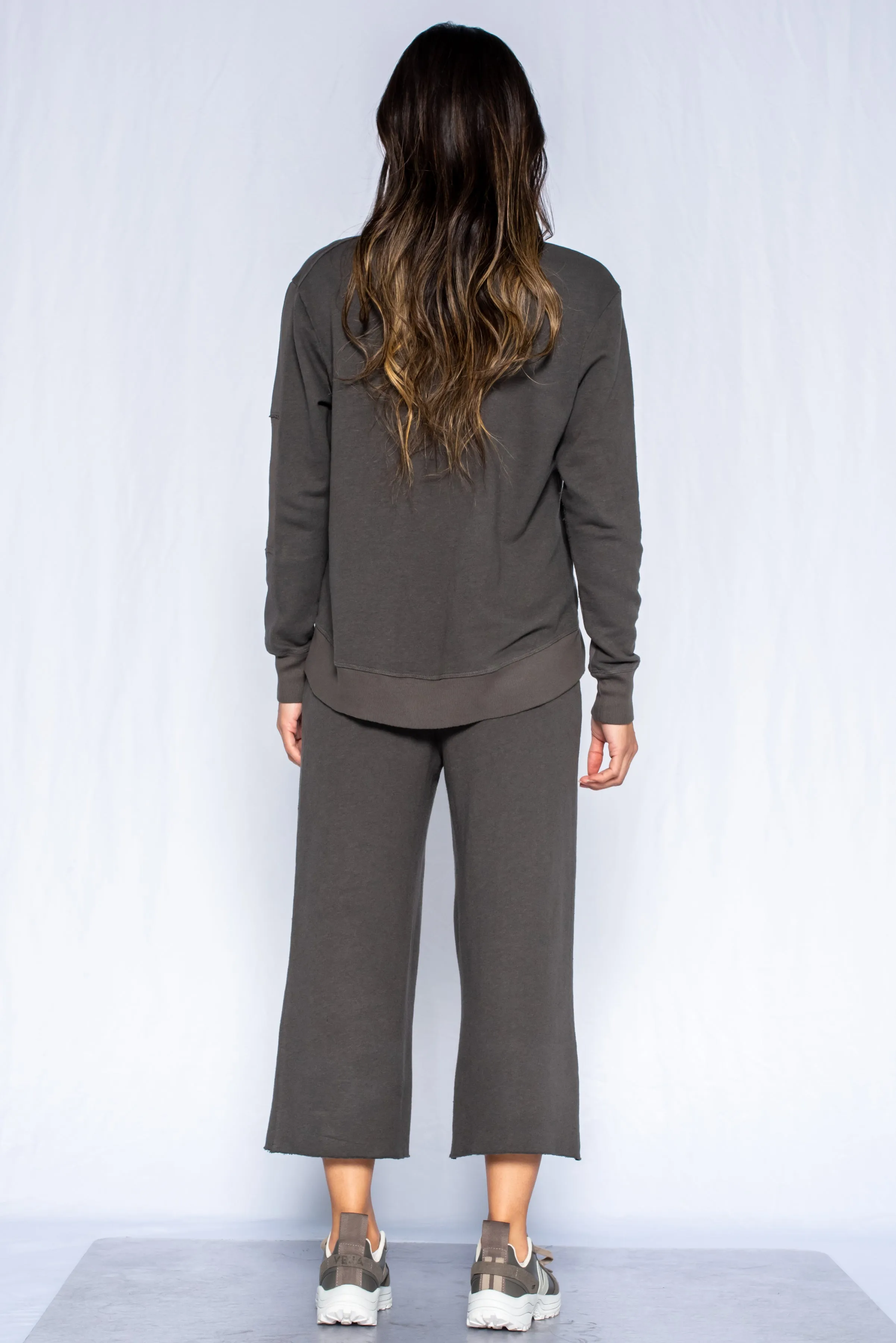 Pull On Crop Patched Pants