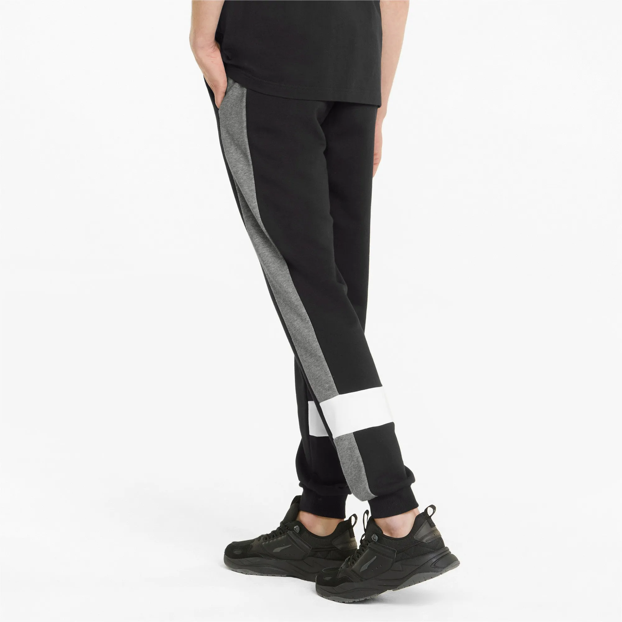 PUMA ESSENTIALS  MEN'S COLOURBLOCK SWEATPANTS